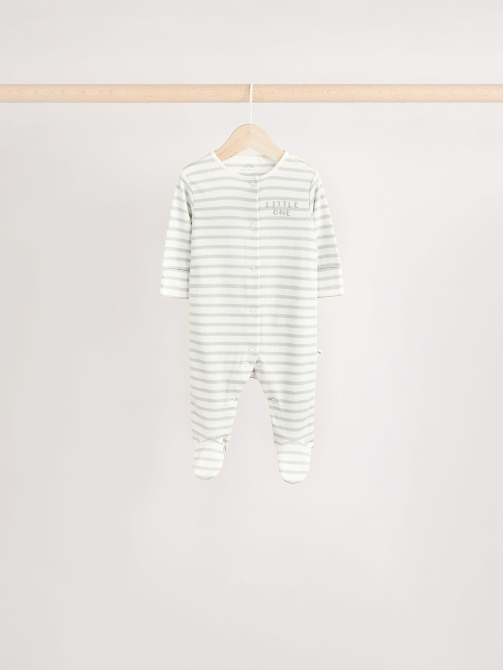 Комбинезон / Cлип для малышей Next E74-863, 5 шт., Светло-серый, Белый, Светло-салатовый