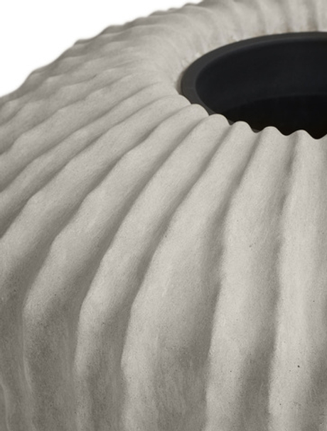 Кашпо TREEZ Effectory - Moho - Высокий Design-конус - Белый песок