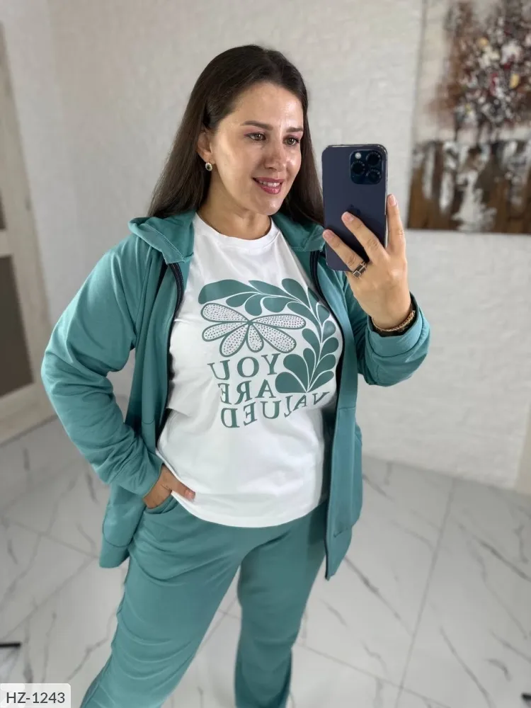 Костюм тройка HZ-3287 Фабрика Моды