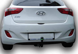 Фаркоп(прицепное) Лидер-Плюс для HYUNDAI I 30 (JDH) (хетчбэк) 2011-(паспорт и сертификат в комплекте)(без электрики)H223-A