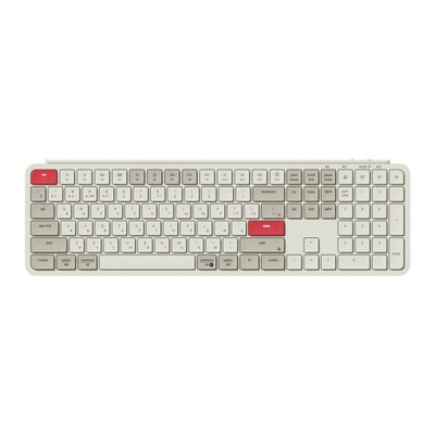 Беспроводная ультратонкая клавиатура Keychron B6 Pro, 109 клавиш, ножничные переключатели, цвет Retro Red (B6P-K13)
