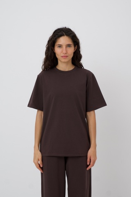 Дефект ткани. Футболка Lira. Цвет шоколад. №41