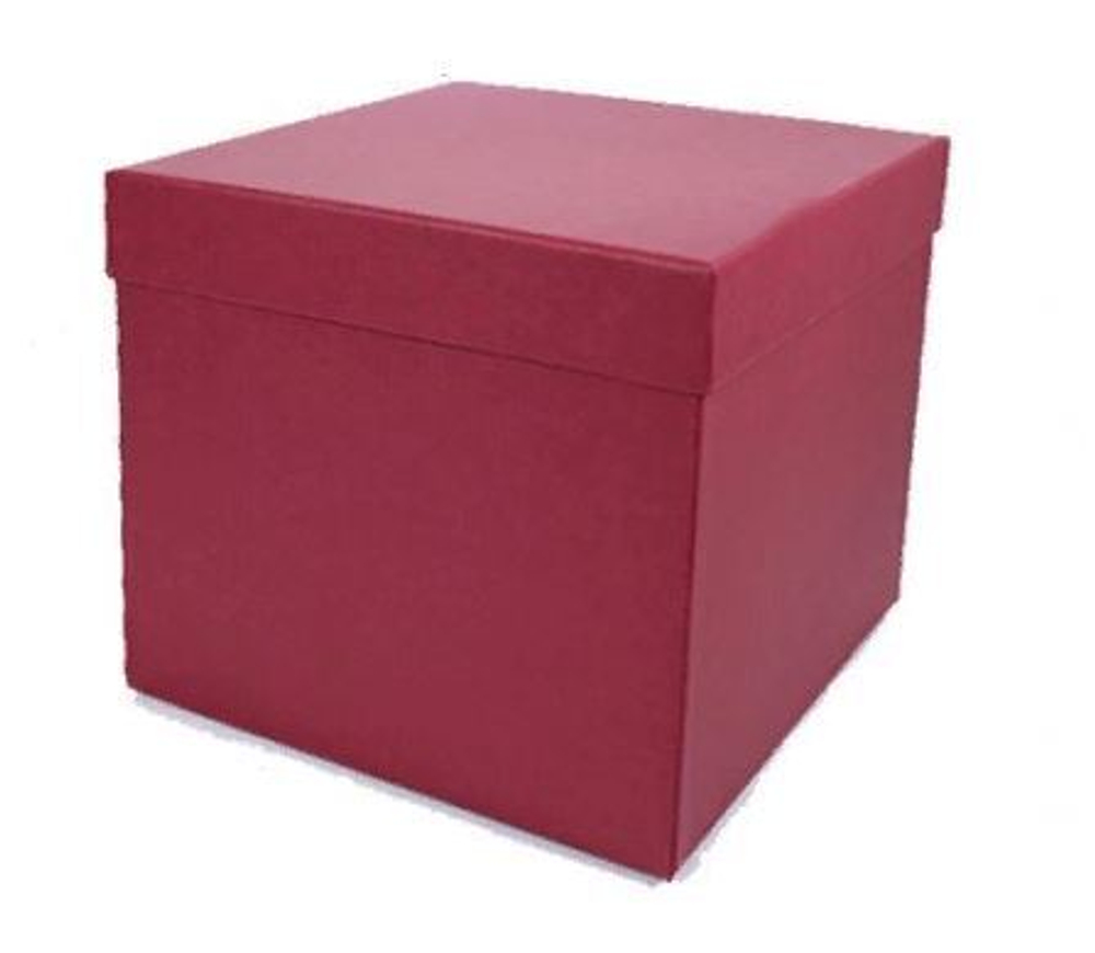 Коробка для шаров малая (Бордовая) 60*60*60 см