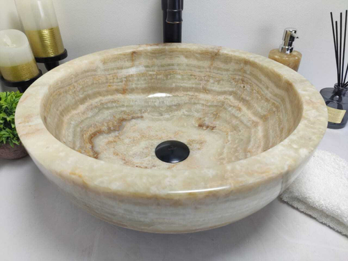 Раковина из оникса Bowl Green Medium BO-60013 45*45*17