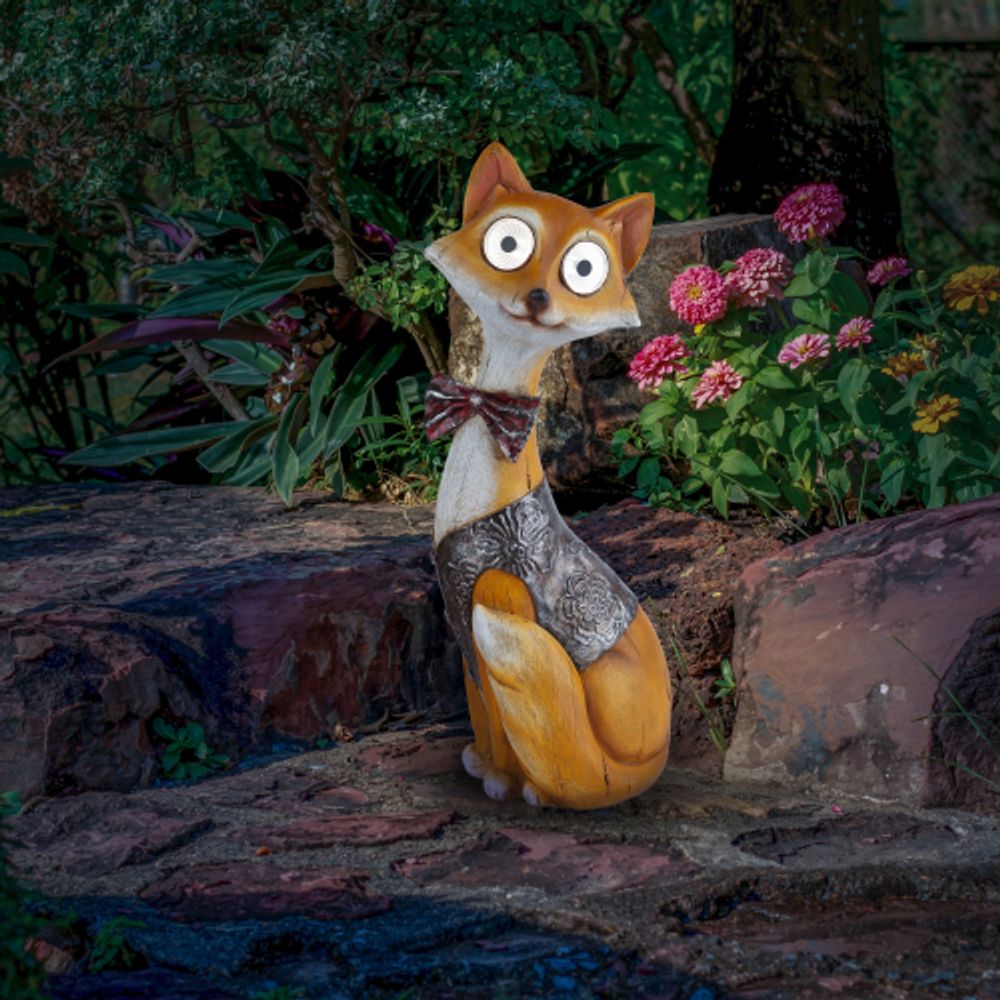 SL-RSN32-FOX ЭРА Садовый светильник на солнечной батарее, полистоун, цветной, 32 см | Садовые декоративные светильники