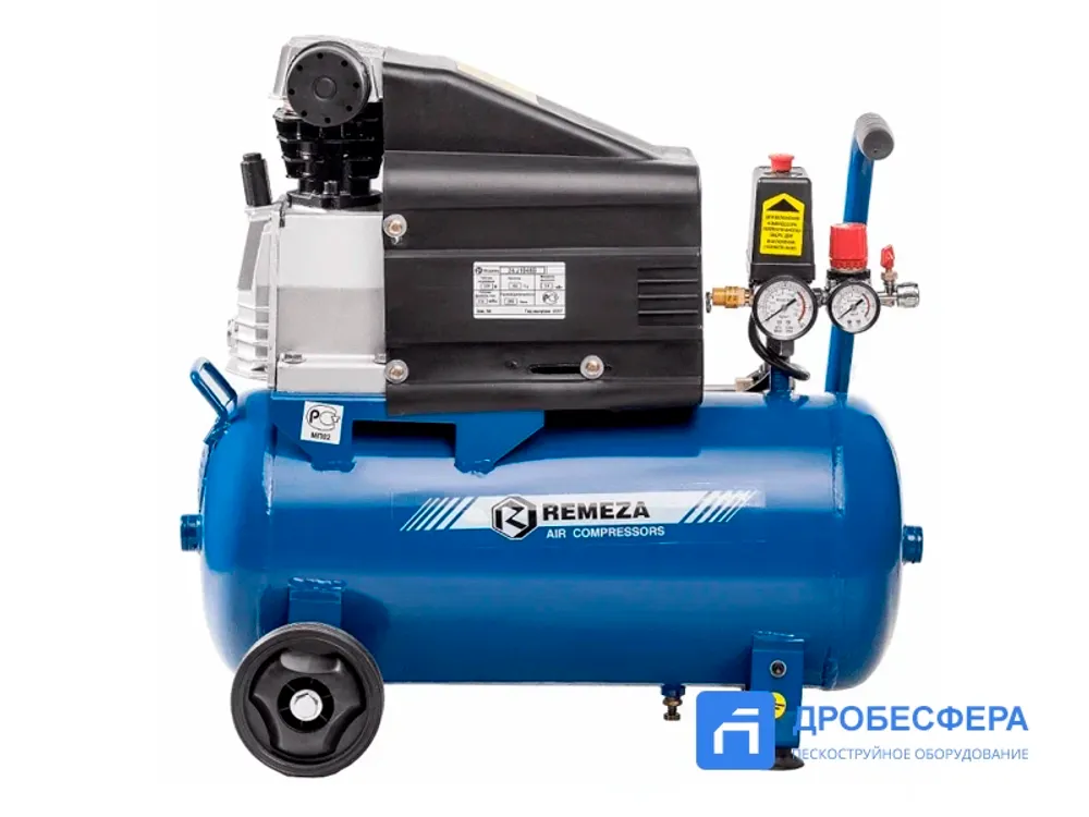 Поршневой компрессор Remeza СБ 4/С-24.J1047 B с ресивером 24 литра