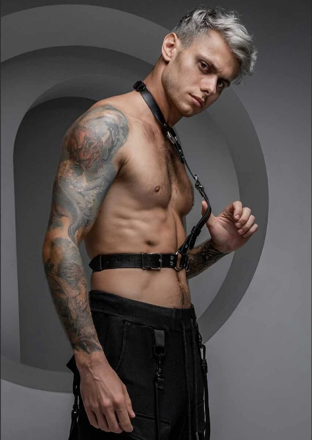 Портупея мужская Mars кожа черный L/XL