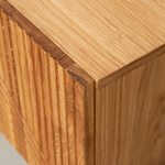 Тумба под телевизор Грувс, массив дуба, лофт