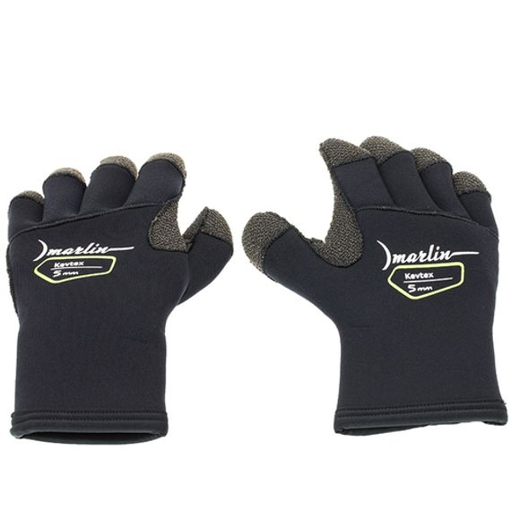 Перчатки Marlin Kevtex 5 мм Черные