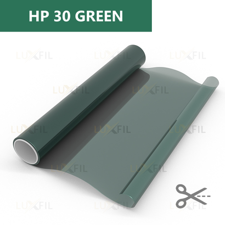 Пленка солнцезащитная тонировочная HP GREEN 30 LUXFIL, на отрез (ширина рулона 1,524 м.)