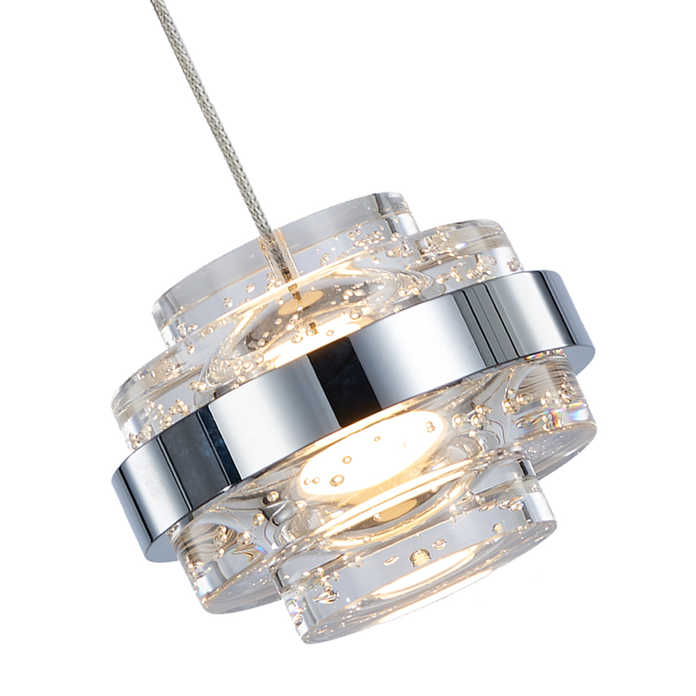 Подвесной светильник MD22030002-1A chrome/clear