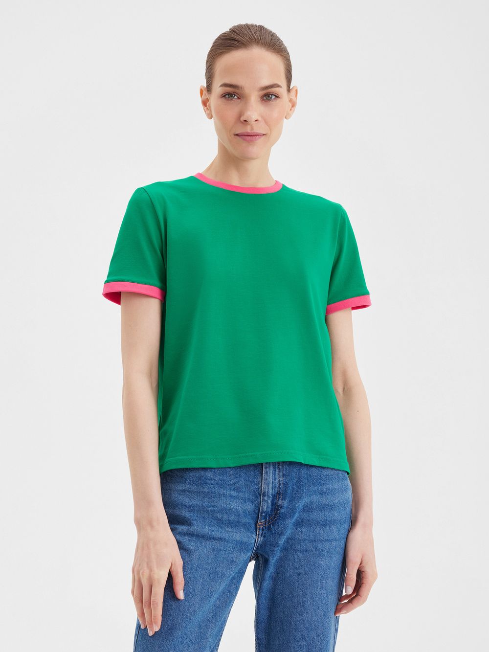 Женская футболка зеленый/розовый - folly dot.