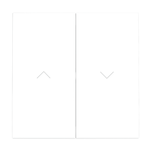 Клавиши для выключателя жалюзи, S70 (белый матовый)