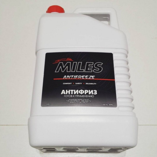 Антифриз Miles красный (готовый) 10 л.