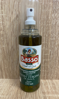 Оливковое масло СПРЕЙ BASSO Extra Virgin 200 мл Италия