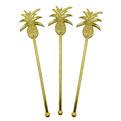 Шпажки для канапе одноразовые "Тропическая пальма" Золото