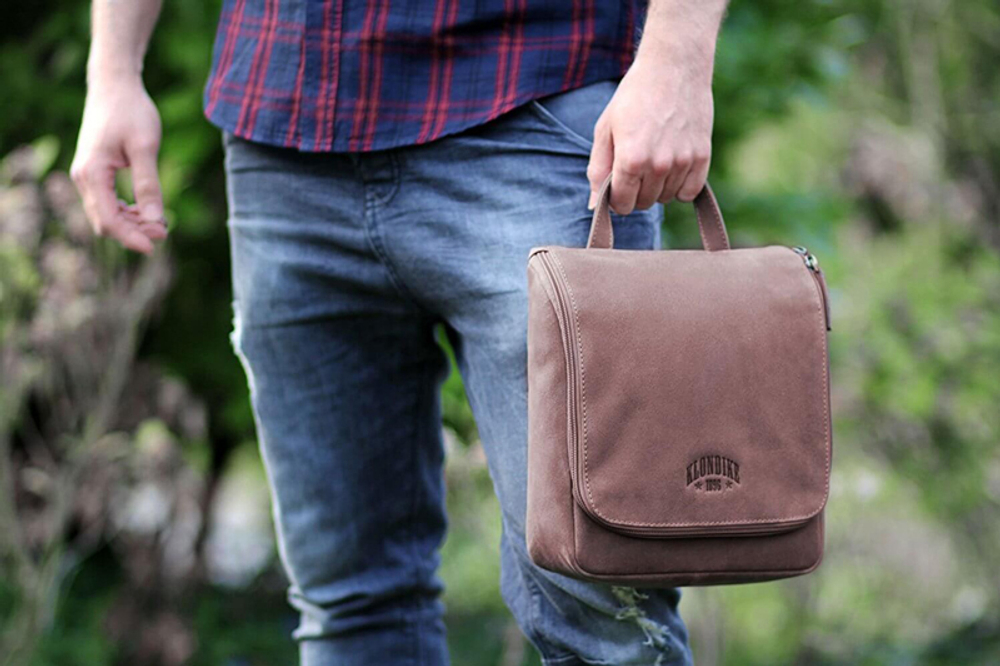 Несессер Klondike Blake, коричневый, 22х28х7,5 см