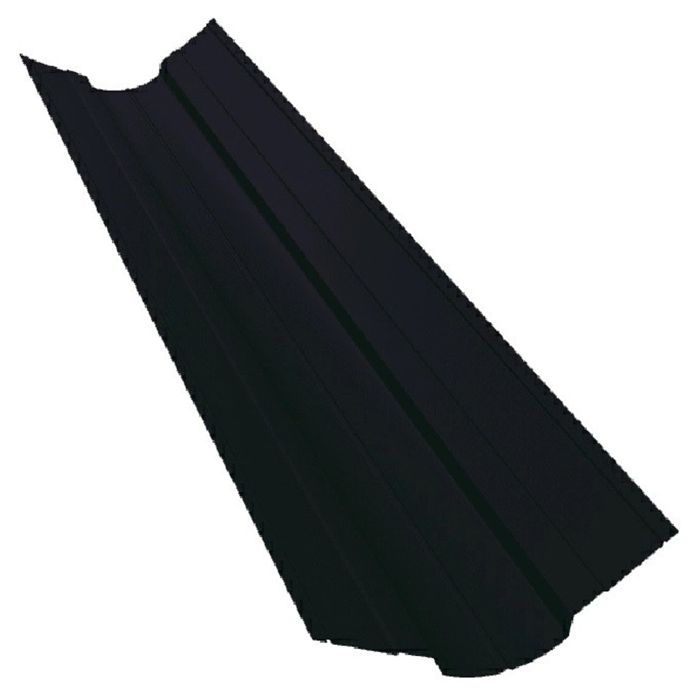 Ендова верхняя фигурная Grand Line Satin Ral 9005 100х100 мм резка