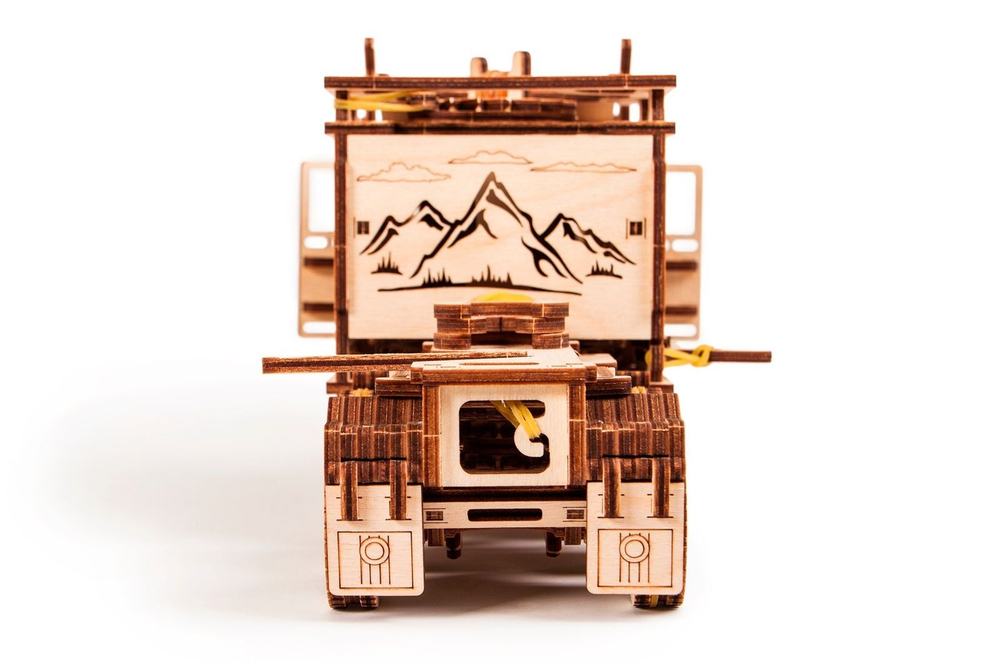 Механический 3D-пазл из дерева Wood Trick Тягач "Биг Риг"