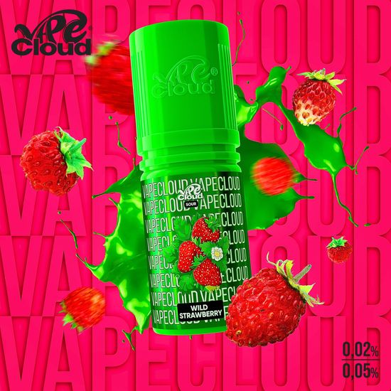 VAPE CLOUD Wild Strawberry Sour - Кислая земляника 0.02 %