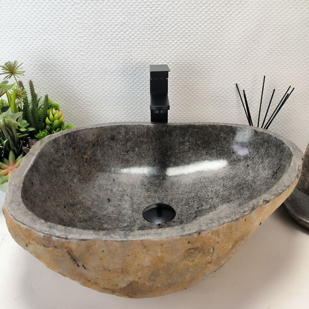 Раковина из речного камня RS-63447 (52*43*16) 0123