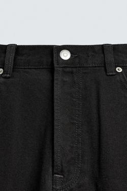 ZARA ДЖИНСЫ STRAIGHT FIT, ЧЕРНЫЙ