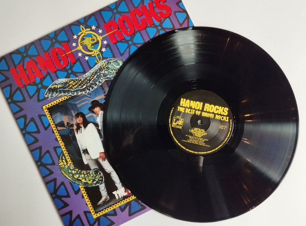 Винтажная виниловая пластинка LP The Best Of Hanoi Rocks (UK 1985)