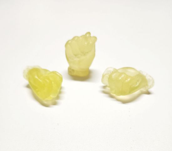 Набор сувенирного мыла желтое "Фиг", 3штуки