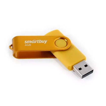 4GB USB Smartbuy Twist Yellow
