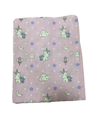 Пеленка из бязи (100% хлопок) размер 90/150 см, розовая