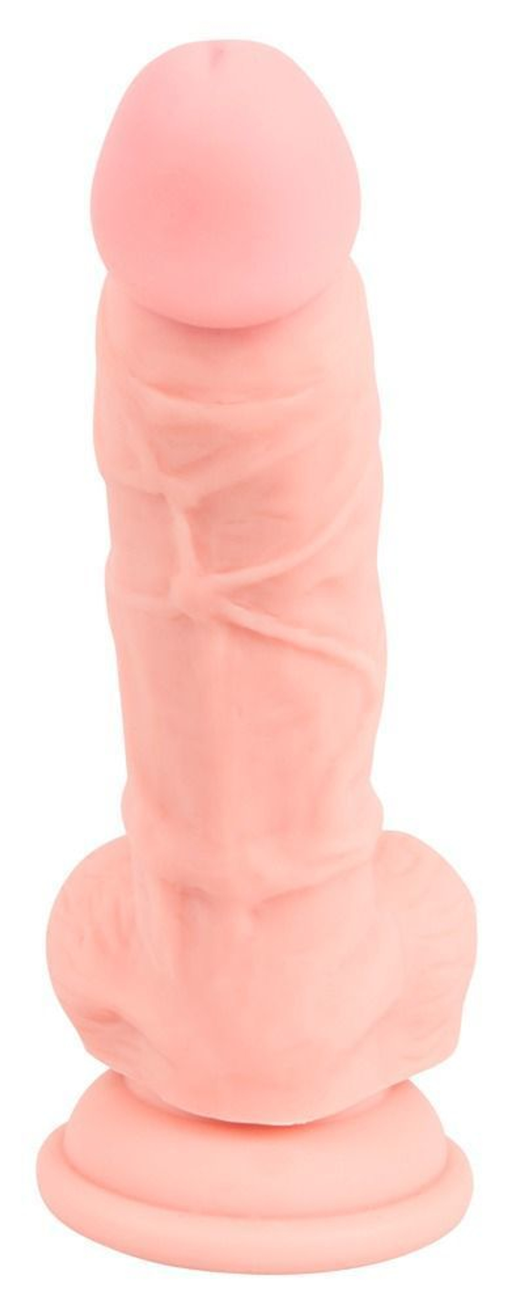 Реалистичный фаллоимитатор из силикона Medical Silicone Dildo - 18 см.