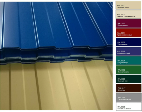 Профнастил С8 для забора и фасада