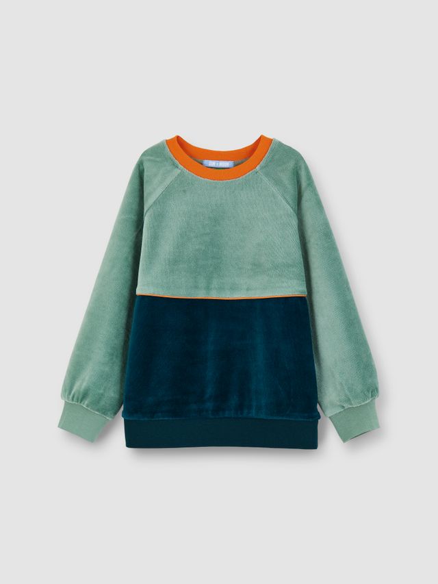 Велюровый свитшот ПОЛЫНЬ/ИЗУМРУД