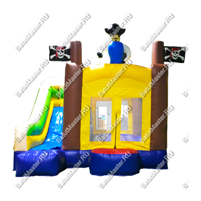 Коммерческий надувной батут "Пират 3" 4*4*4 м