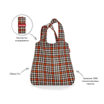 Сумка складная mini maxi shopper glencheck red