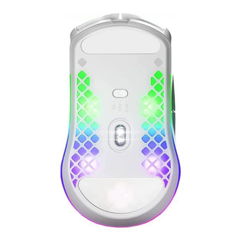 Мышь SteelSeries Aerox 3 Wireless, Snow (беспроводная 2.4 GHz, Bluetooth) 62608