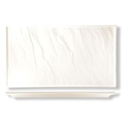 Блюдо прямоугольное 36*25,5 см h2 см Relief белое фарфор P.L. Proff Cuisine [1]