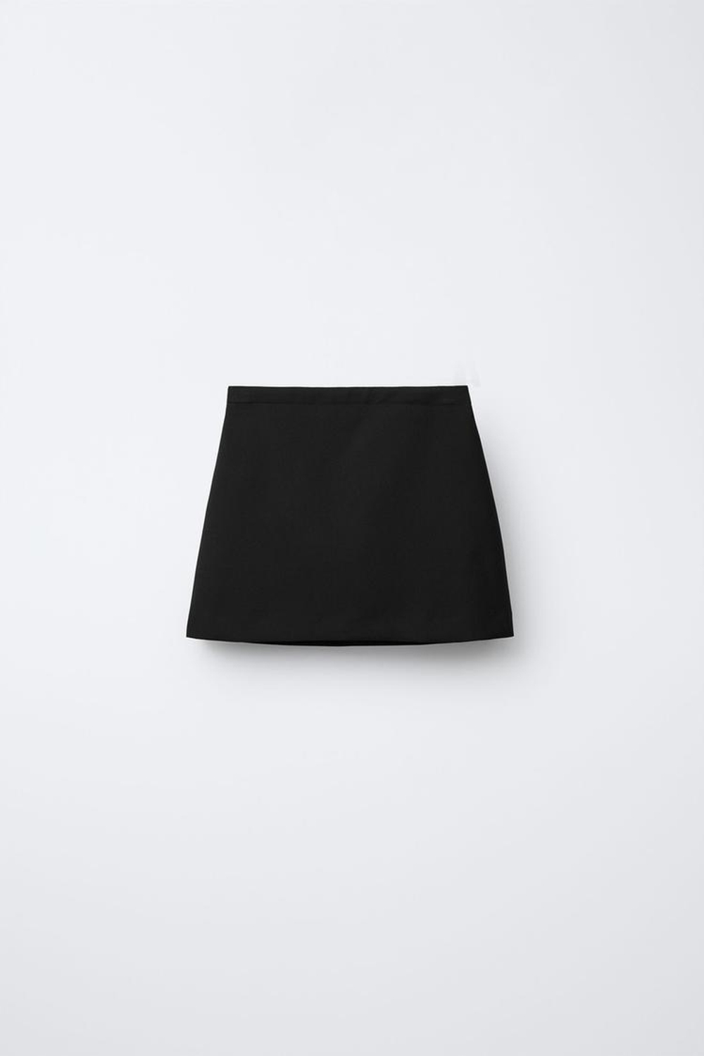 ZARA ЮБКА С БАНТАМИ, ЧЕРНЫЙ