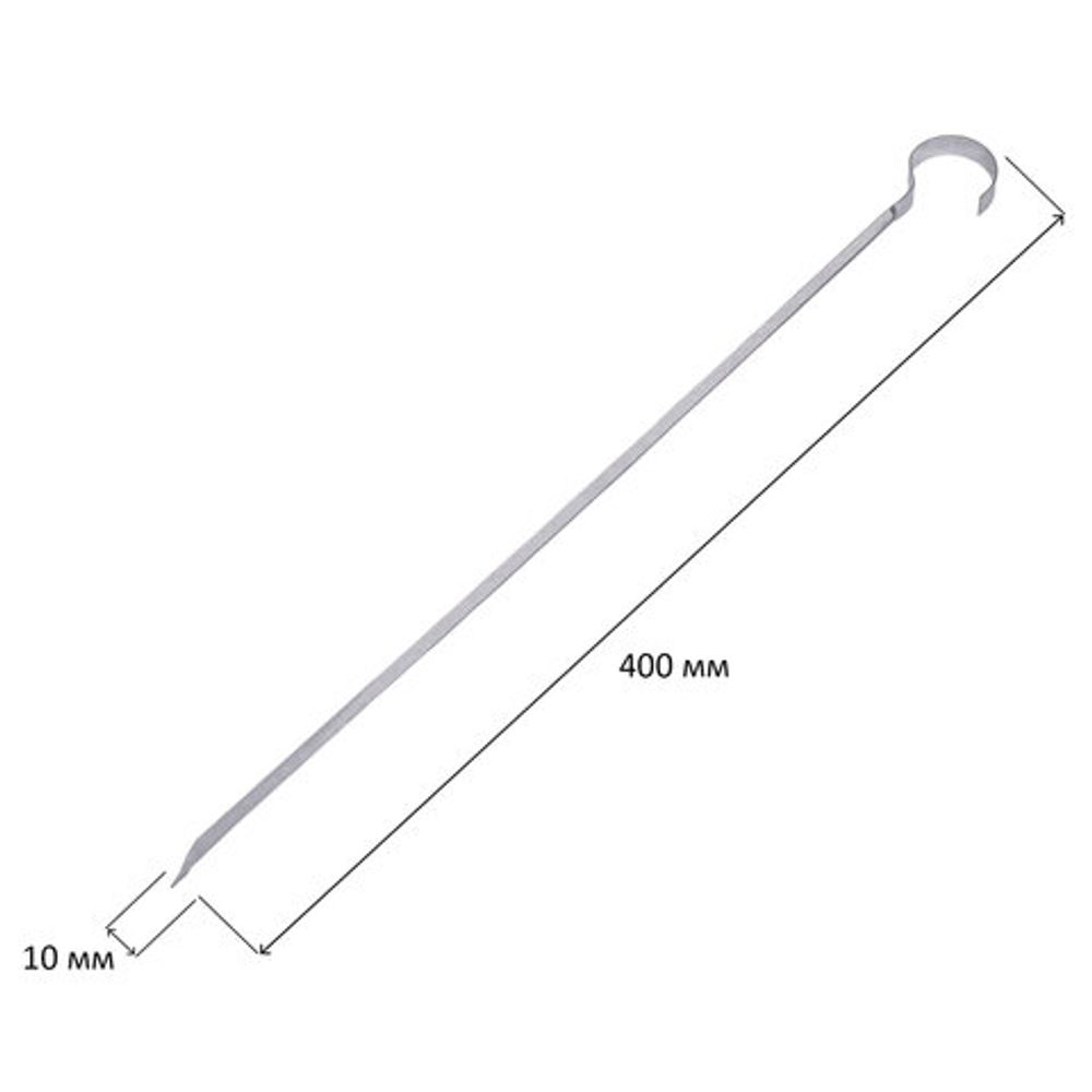 Мангал сборный стальной, размер 500х300х500 мм + 6 шампуров из нержавеющей стали, в коробке, 701728