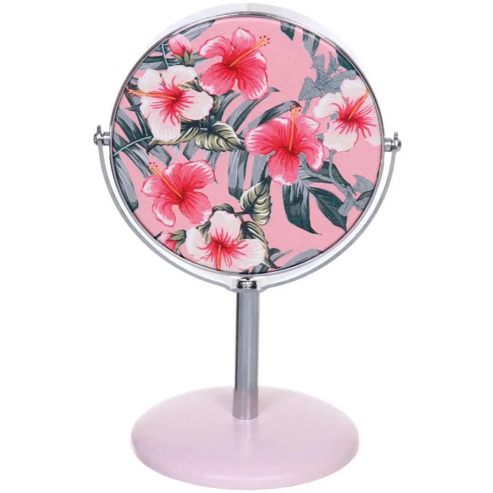Зеркало косметическое настольное «ФРАТЕЛЛИ», лилии, 14*9,3см (коробка)