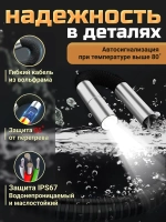 Эндоскоп автомобильный поворотный, c экраном