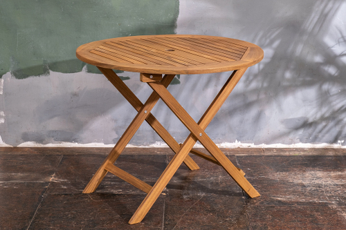 Стол из акации ОКСФОРД 90 см складной