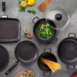 Кастрюля 28см Olympia Hard Cook Fix Induction