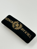 Заколка из чёрного бархата Sonia Rykiel