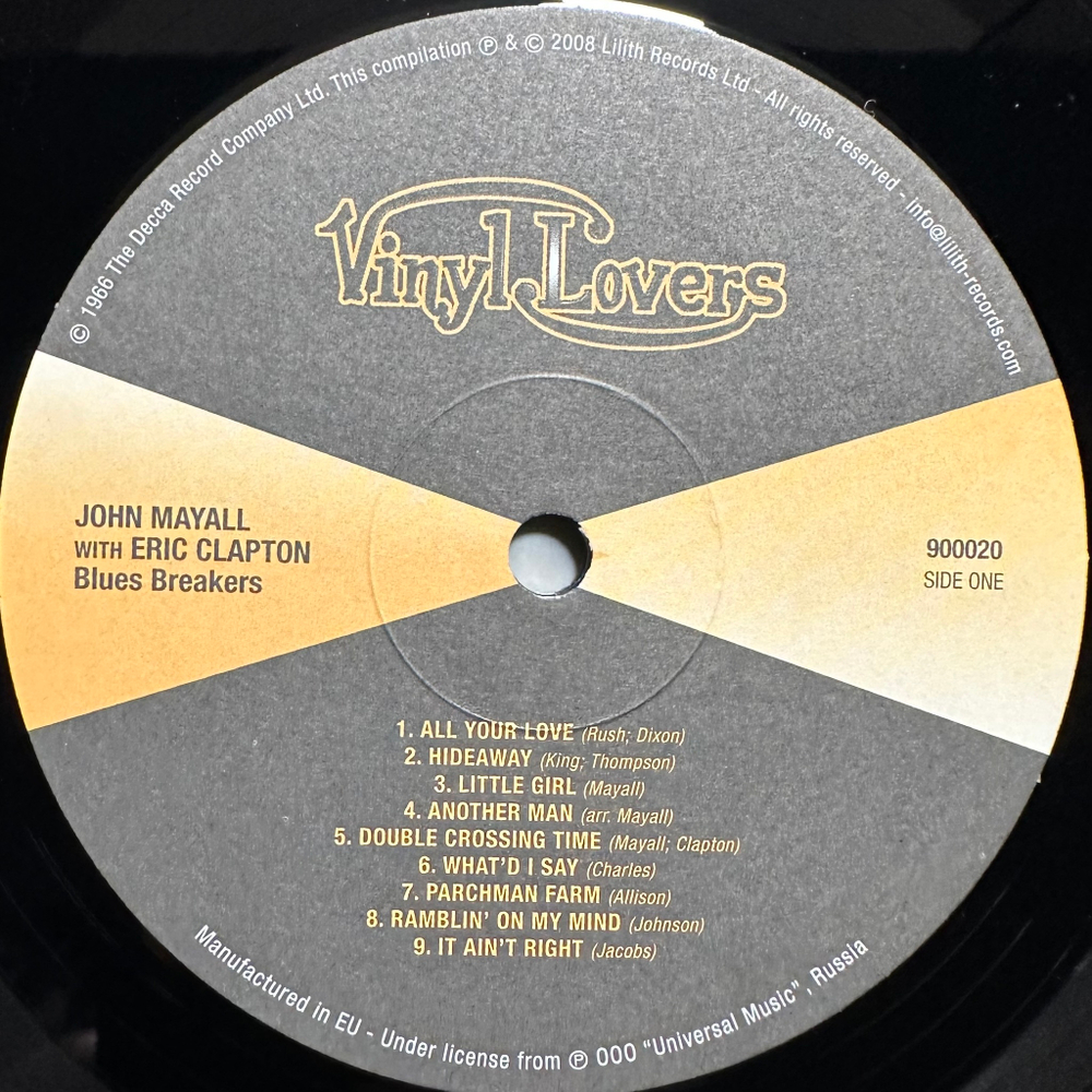 John Mayall With Eric Clapton - Blues Breakers (Европа 2008г.)