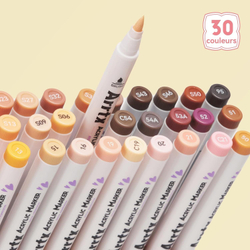 Arrtx акриловые маркеры, 30 шт, Peau 30C