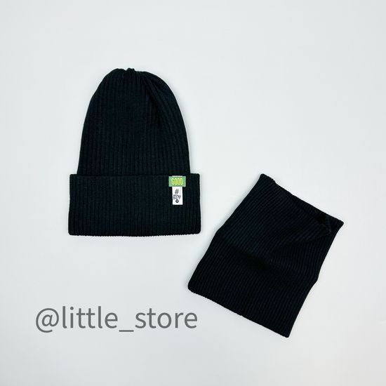 Шапка со снудом, Черный