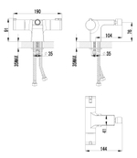LEMARK Серия YETI. Смеситель для биде термостатический – LM7838C