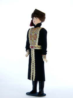 Кукла коллекционная в Калмыцком мужском костюме