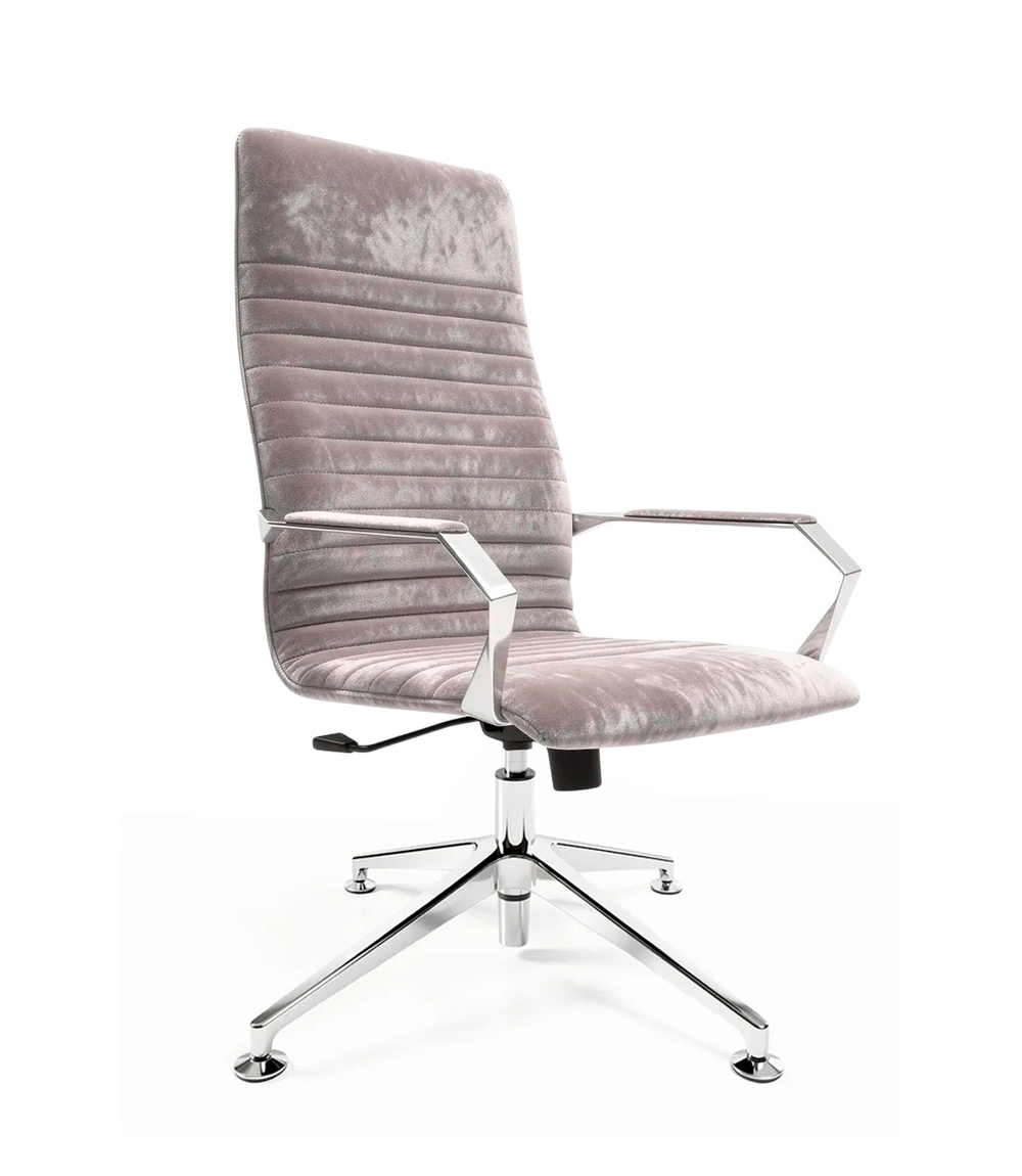 Union кресло директорское / посетительское на четырехлучье